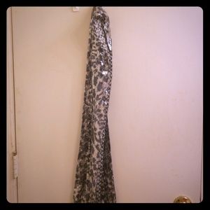 Authentic Coach sequins grey/ silver scarf